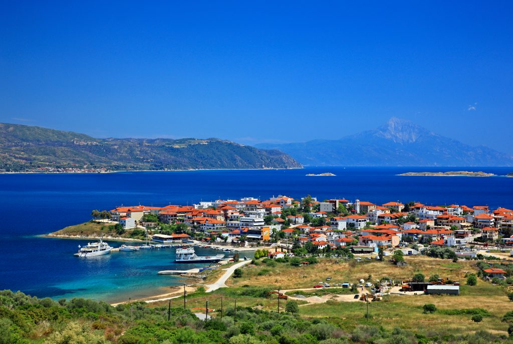 Ammouliani island village Halkidiki Greece