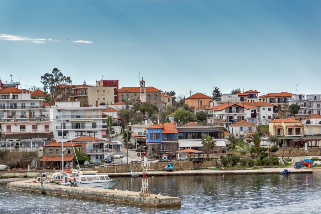 Ammouliani island Halkidiki Greece village